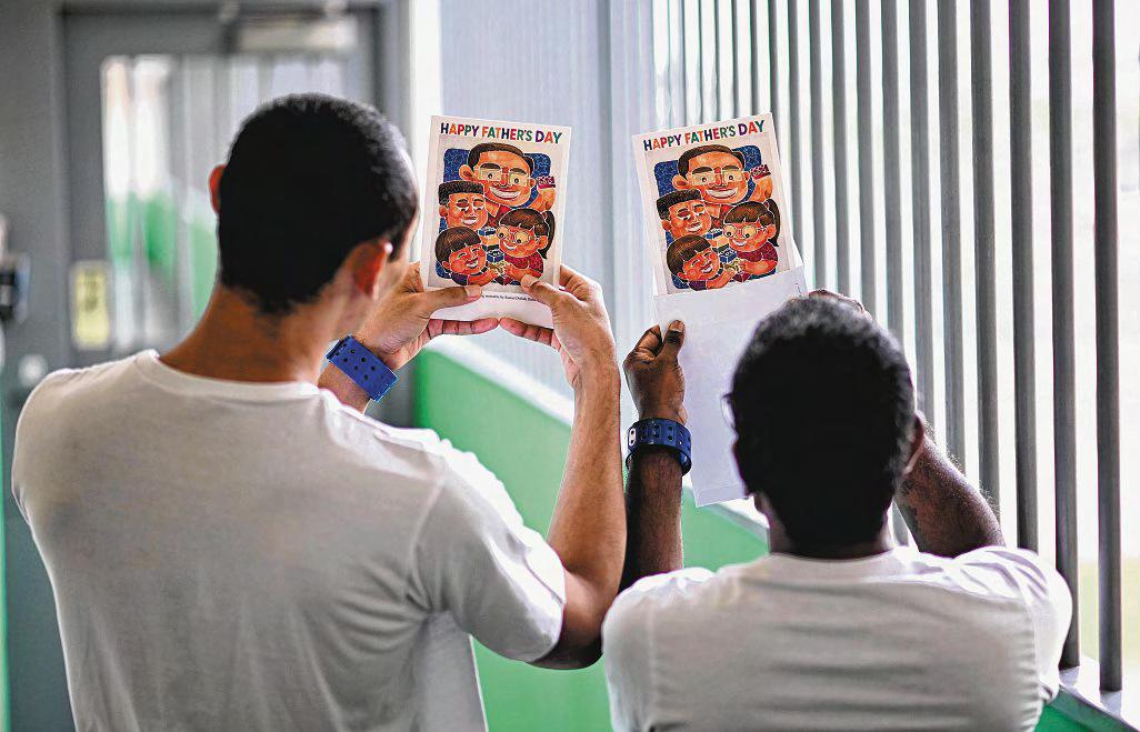 Father's Day surprise lights up inmates' hearts