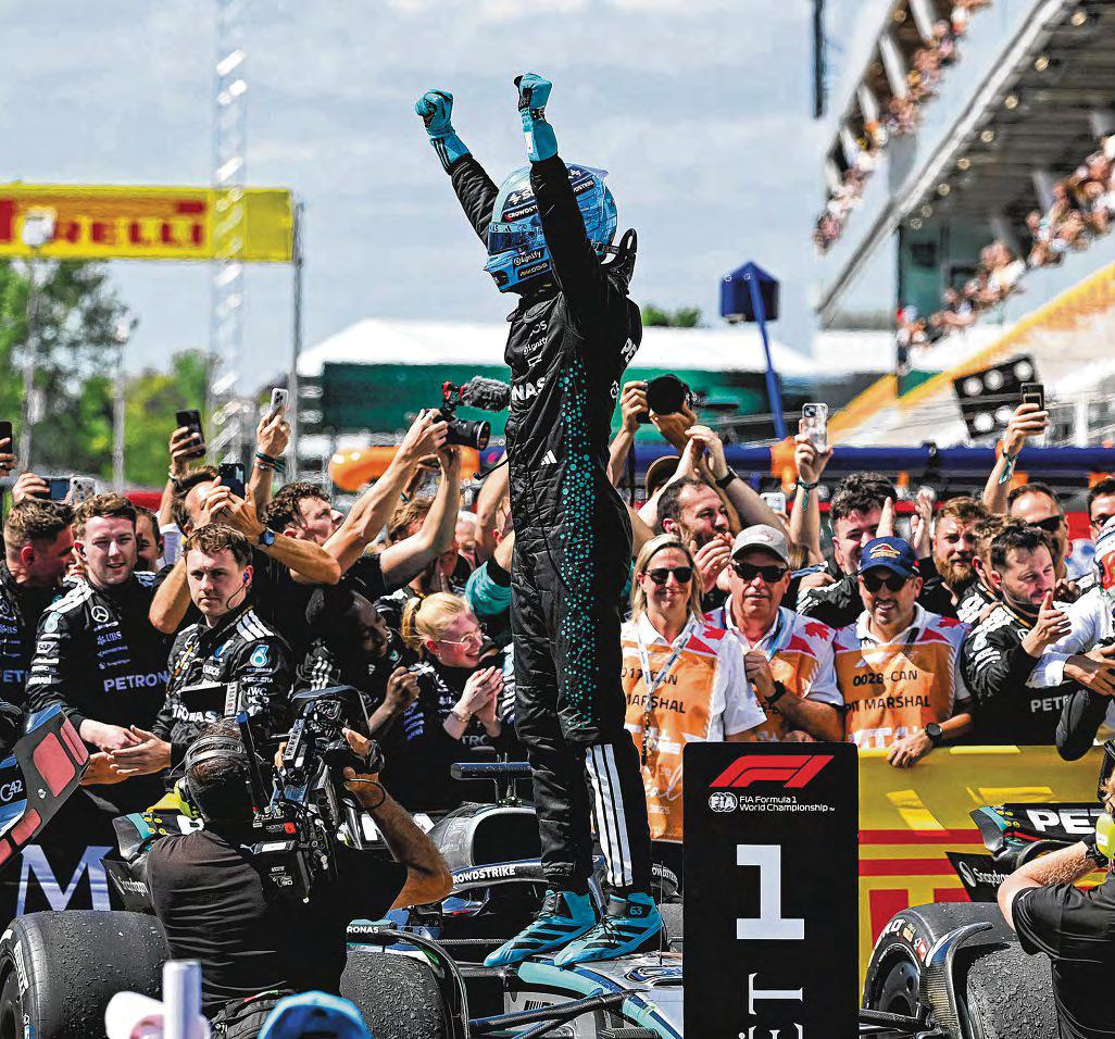 Amazing To Be Back On Top Step: Russell