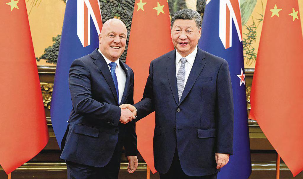 Leaders of China, NZ discuss trade, security in Pacific region