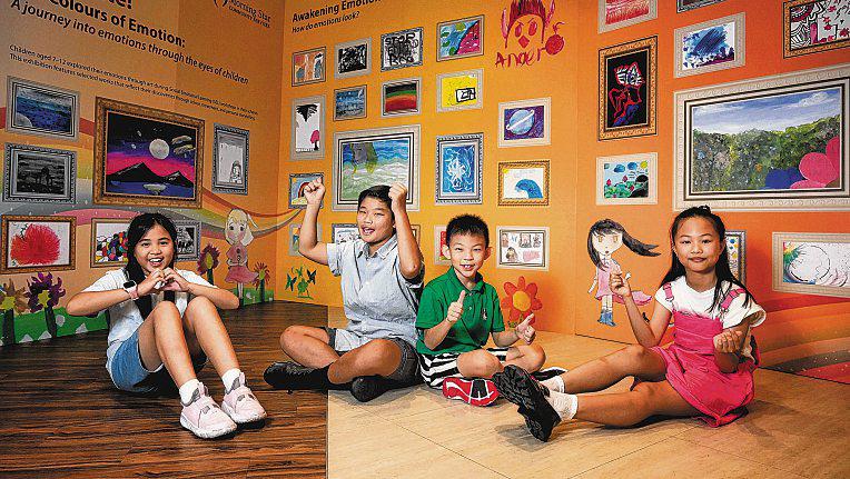 Colourful showcase of how kids see the world through art