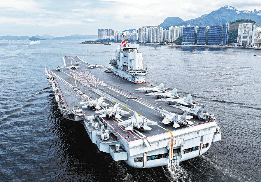 China's First Domestically Built Aircraft Carrier Arrives in HK on Five-Day Visit