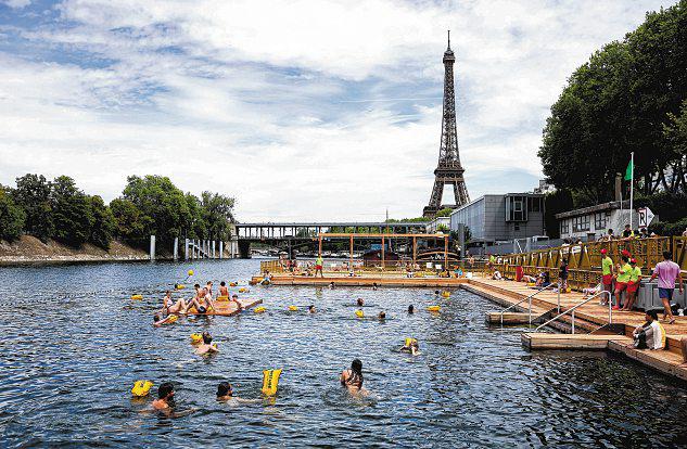 Paris Opens River Seine For Public Swimming