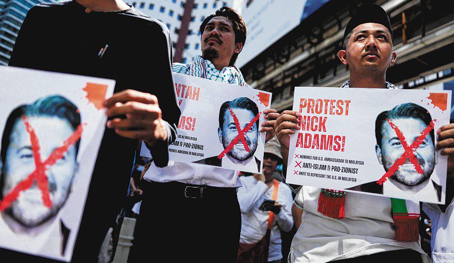 Dozens in KL protest against 'alpha male' US envoy nominee