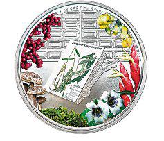 Medallions Featuring Botanic Gardens Icons Mark Key Milestones