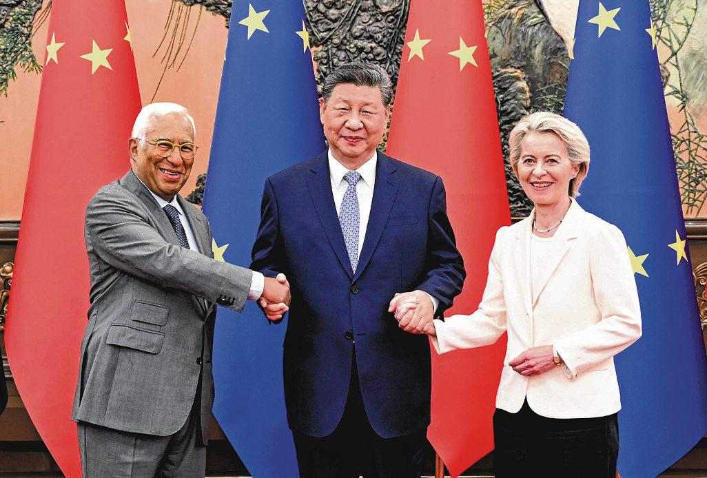 Handshakes and smiles at EU-China meetings belie stark differences on trade, Ukraine war