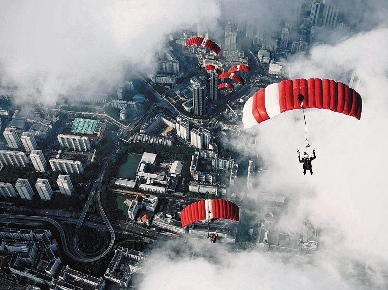 NDP 2025: Soaked after jump, Red Lion says 'I feel like I just ran 5km'