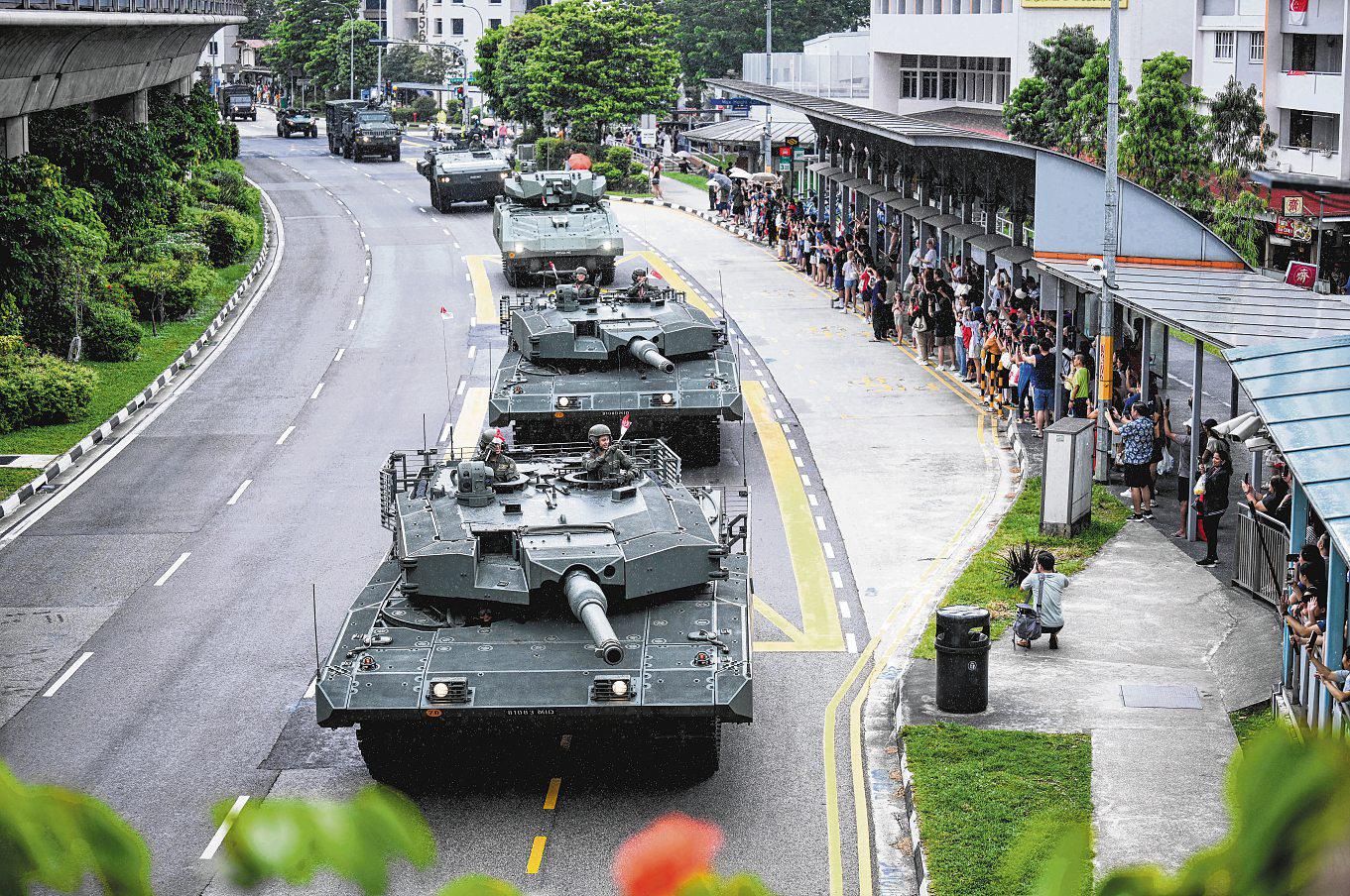 Crowds turn up for Red Lions, mobile column at National Day heartland celebrations