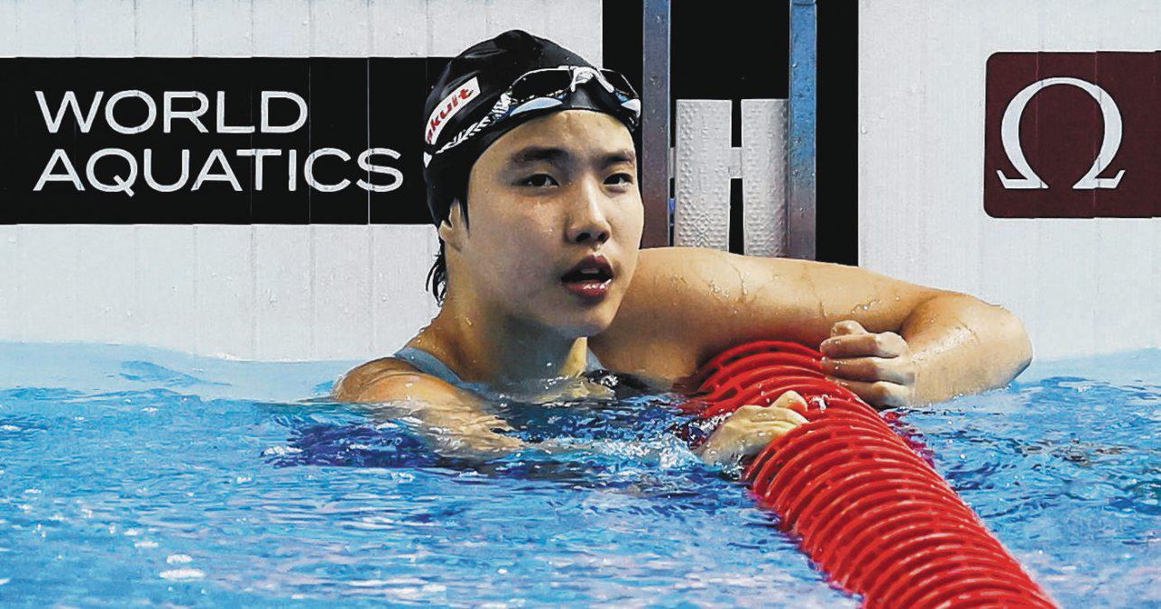Swim prodigy Yu would've felt 'opposite of nervous'