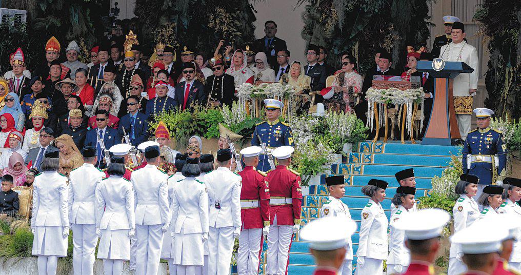 Prabowo Leads Independence Day Ceremony for First Time