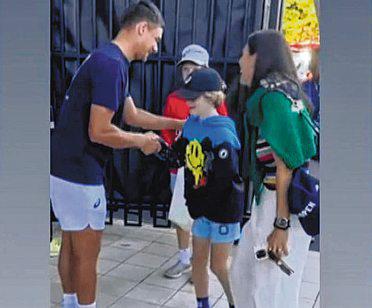 A memento from an athlete is a lovely symbol of fellowship