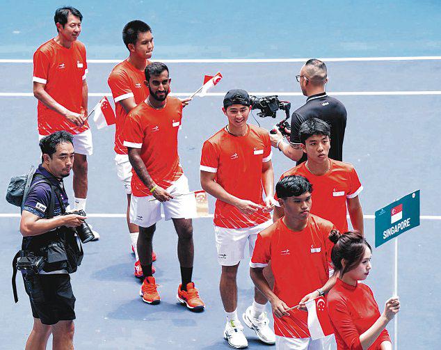 S'pore Men Rally For Tennis Glory