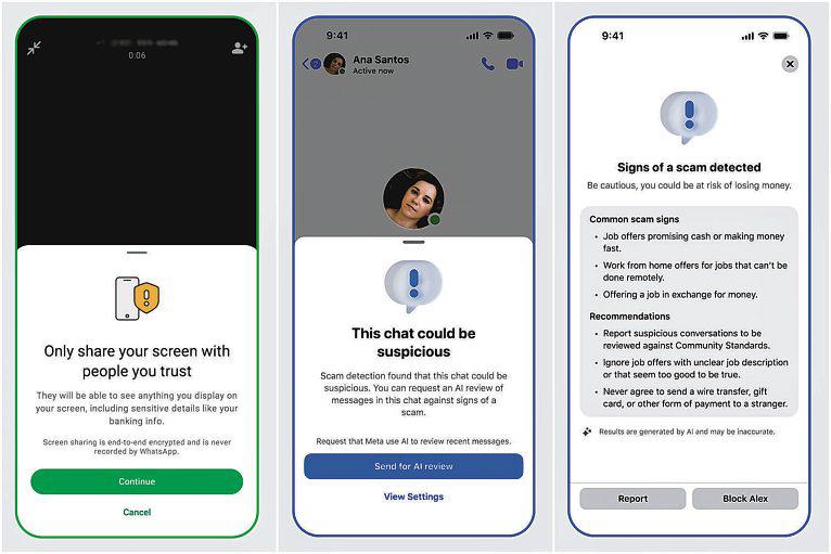 WhatsApp will warn users before they share their screen with strangers