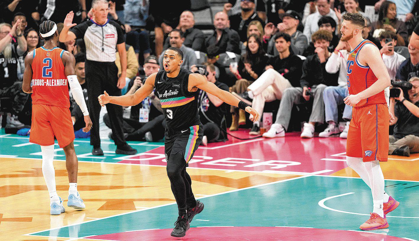 SPURS GET 'SERIOUS' WIN OVER THUNDER