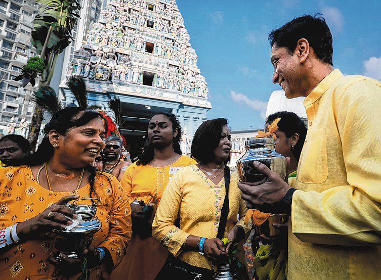 Record turnout for Thaipusam procession