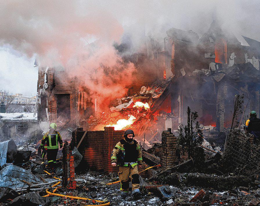 Russian missile barrage hits Ukraine's rail, energy assets