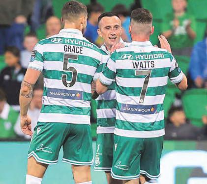 GRAHAM IS JUST GOLDEN AS THE HOOPS TRIUMPH