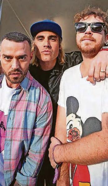 Busted pop into studio