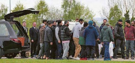 Funeral for tragic crash boy Abdur, 4