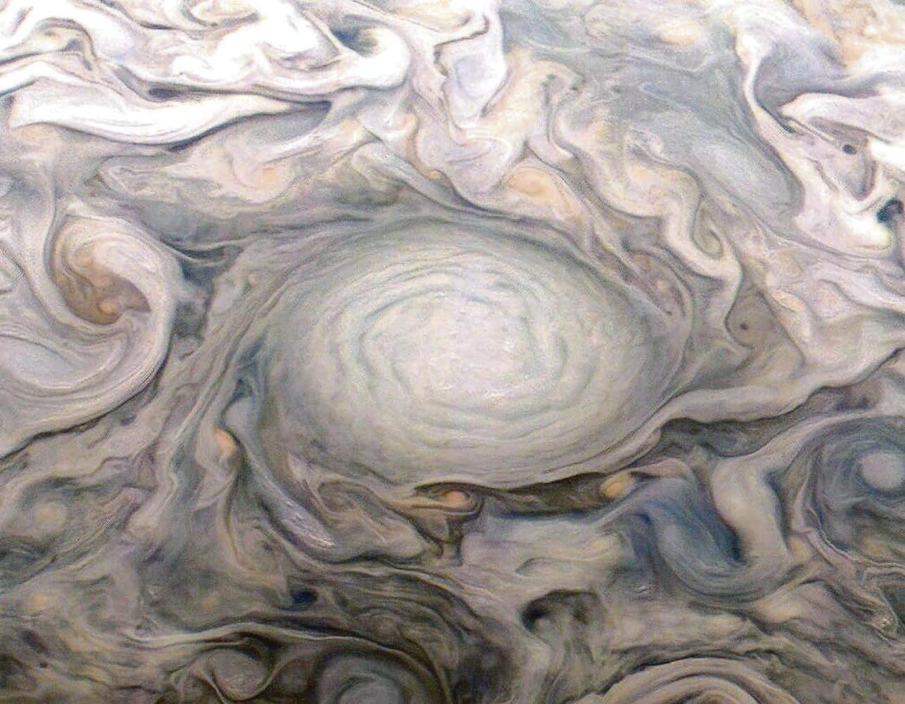 By Jupiter, the clouds are swirling