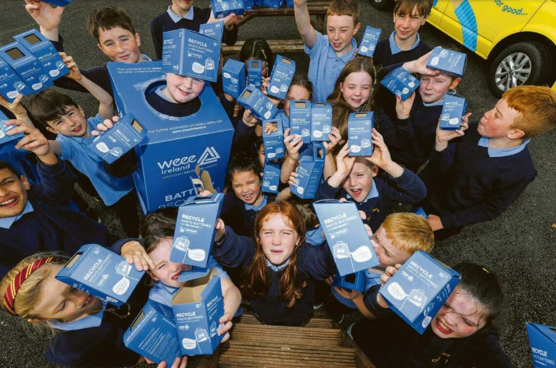Pupils' assault on batteries...