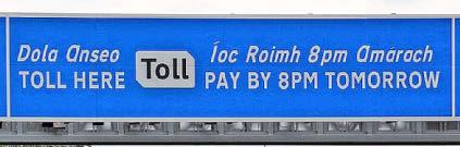 No jail time for raid after M50 tolls not paid