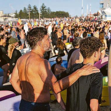 Tide of emotion at tribute to victims