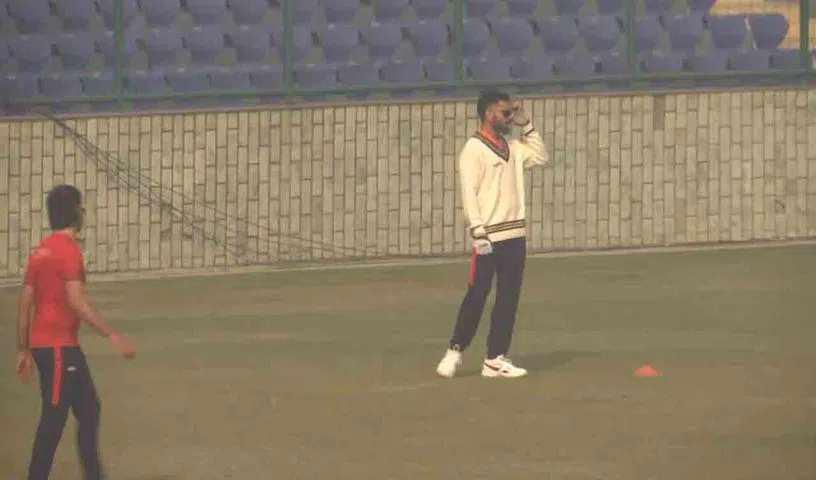 రైల్వేస్తో రంజీ మ్యాచ్కు వేగంగా సన్నద్దమవుతున్న విరాట్ కోహ్లి