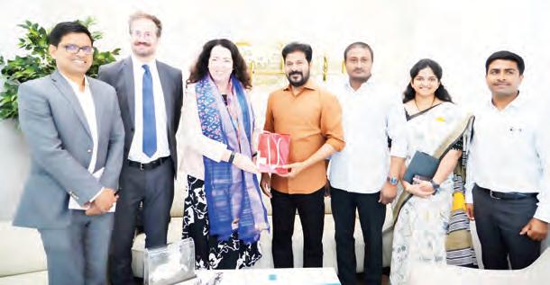 రేవంత్ రెడ్డిని కలిసిన స్విట్జర్లాండ్ రాయబారి