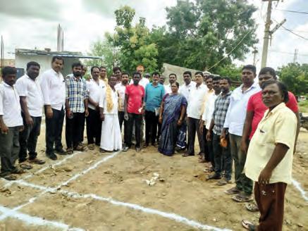 ఇందిరమ్మ ఇండ్ల నిర్మాణానికి భూమి పూజ