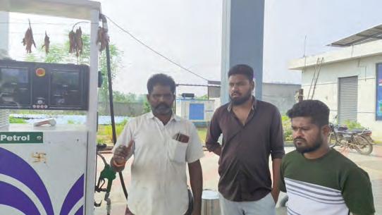 తాడిచెర్ల హెచ్ పి పెట్రోలు బంకు నిర్వాకం: వినియోగదారులకు కుచ్చుటోపి