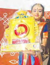 కేడల ఆన్వికి "నాట్య మయూరి" అవార్డు