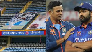 Rahul Dravid hails Rohit Sharma with hilarious quip after Wankhede stand honour: ‘Now I know who to contact’