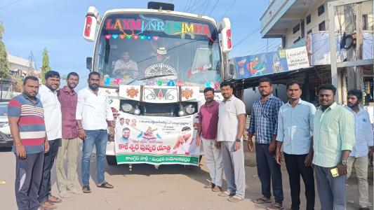 Devotee Transport for Pushkaralu Begins from Manthani Under Minister's Initiative