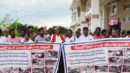 *All-Party Front Demands Strict Action Against Those Who Demolished Homes in Venugopal Colony, Calls for Rehabilitation and TDP Mahanadu Resolution*