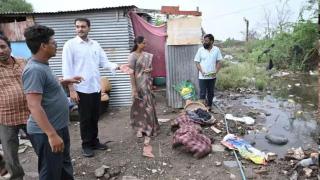 After Ajit Pawar, nephew Yugendra visits Baramati, meets flood-affected citizens