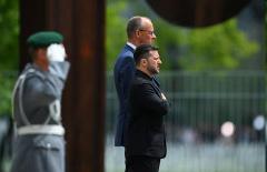 Ukraine's Zelenskiy lands in Berlin for talks with Merz on ending the war