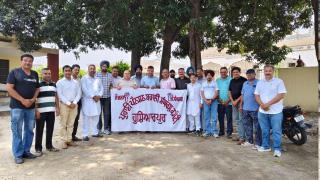 ‘Flag march’ by Punjab govt employees demanding restoration of OPS in bypoll-bound Ludhiana West