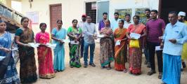 "Minister Sridhar Babu Facilitates Doorstep Distribution of 59.35 Lakh Worth Kalyana Lakshmi & CMRF Cheques Across Palakurthi and Kamanpur Mandals"