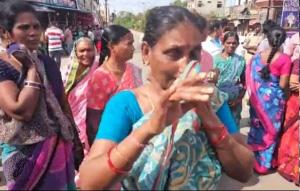 "Heart-Wrenching Protest at Manthani: Grieving Parents Demand Justice for Son Left in Vegetative State After Alleged Police Brutality