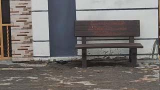 Seen outside BJP leader’s house in Rajkot, public benches with Surat inscription spark political row in Gujarat