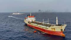 Indian Navy contains fire on board Palau-flagged tanker with 14 Indian crew