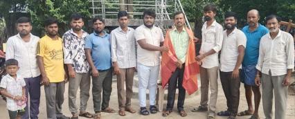 Kondagurla Kamalakar, who recently received an honorary doctorate, was felicitated by the Ambedkar Youth Association.