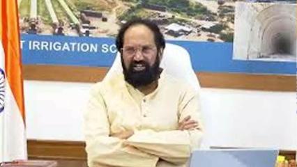 Minister Uttam Kumar Reddy Reviews SLBC Progress