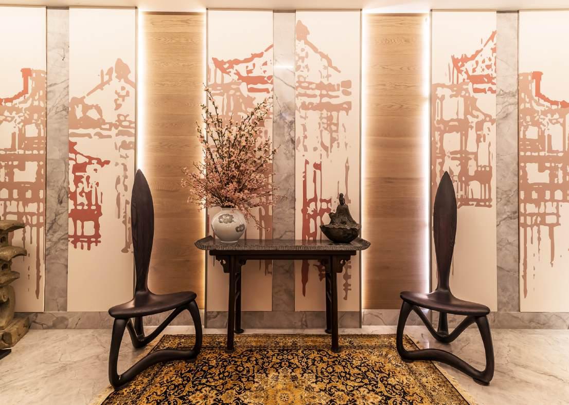 A residential home reflecting the amalgamation of art and décor