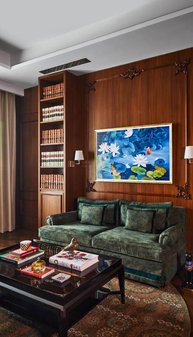 Redefining opulence through a charcoal- themed design