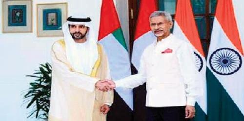 Dubai Crown Prince Sheikh Hamdan in India, holds talks with EAM Jaishankar