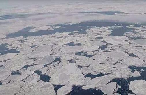 Arctic sea ice hits record low for March