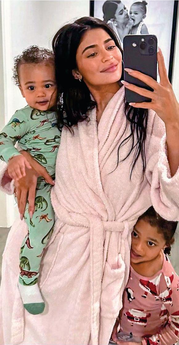 Timothée DOTING ON KYLIE'S KIDS