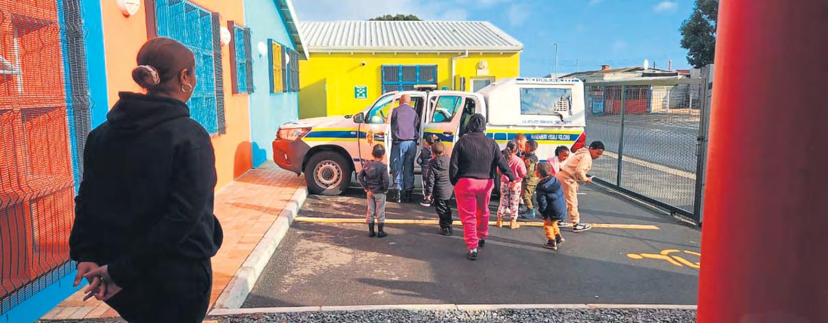 Police talk to children