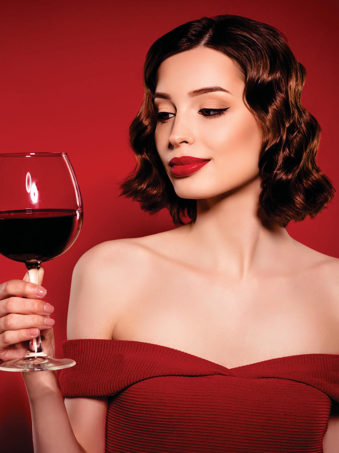 Drink wine, DROP A DRESS SIZE
